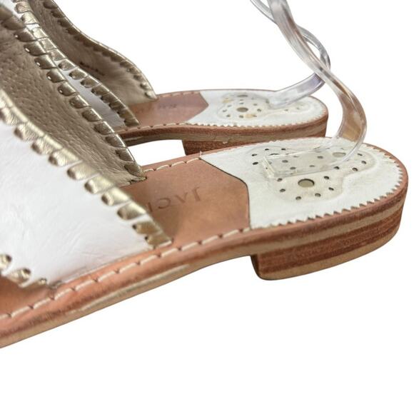 Jack Rogers Womens Embroidered I Do Wedding Beach Reception Honeymoon Sandals 10 - Picture 9 of 16